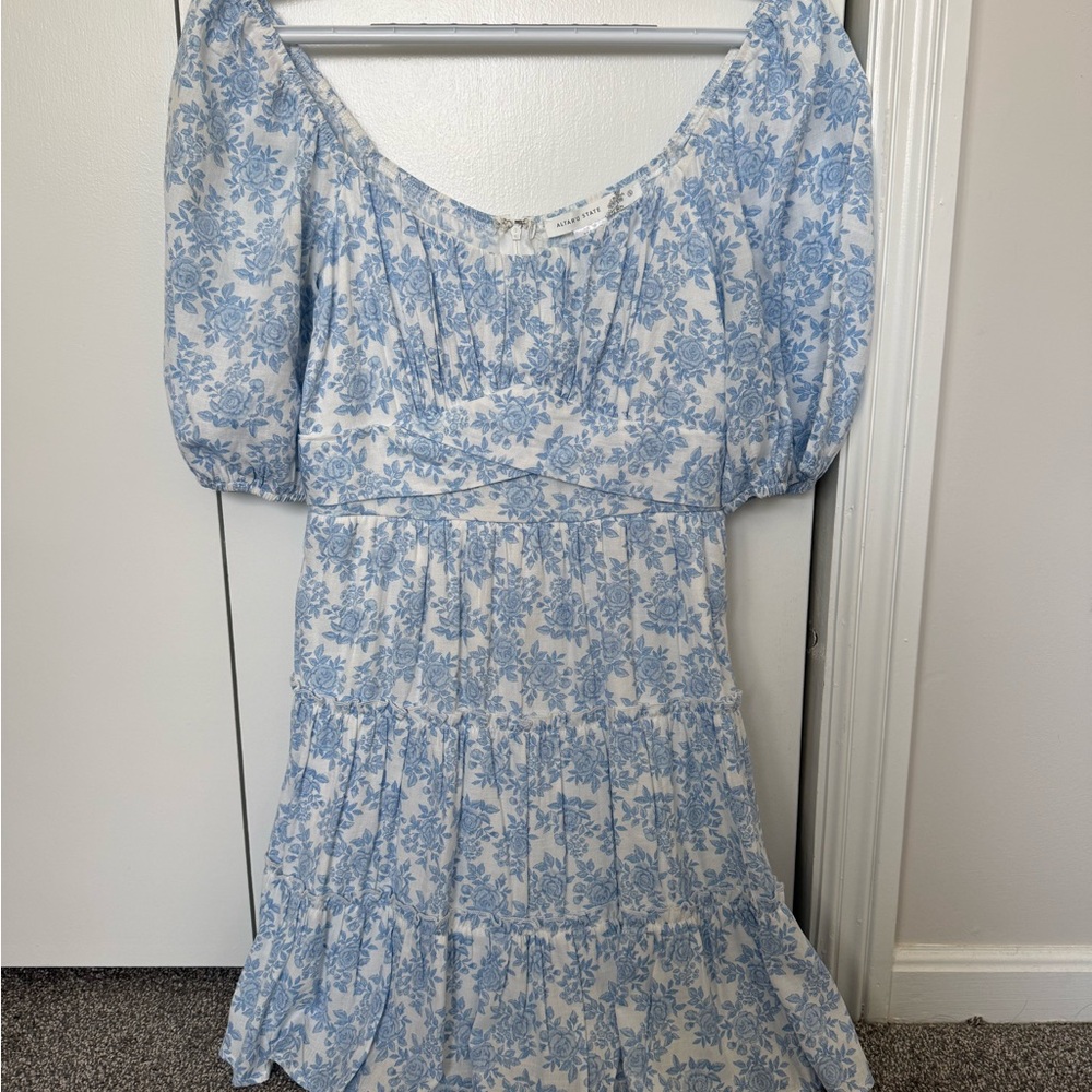 Altar'd State Blue Floral Dress - Picture 2 of 4